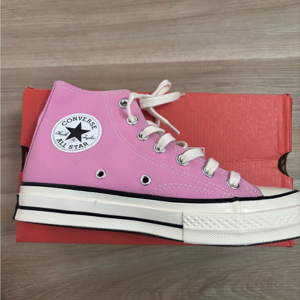 Converse Classic High Tops Sneakers in Amber Pink - Picture 5 of 9